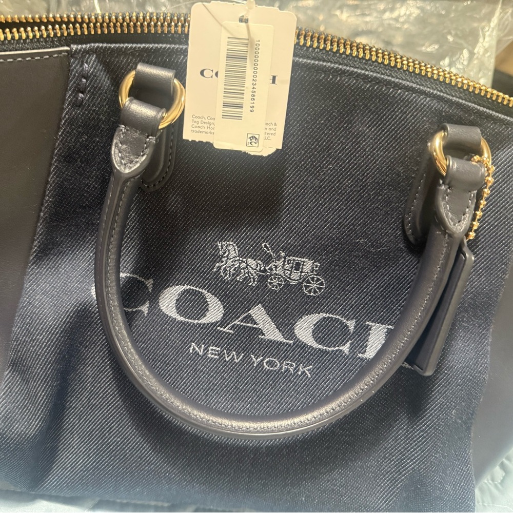 Black and blue brand new Coach medium purse